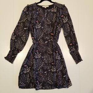 LOFT Floral Long Sleeves Dress